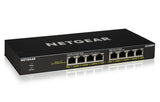 NETGEAR GS308PP Ikke administreret Gigabit Ethernet (10/100/1000) Strøm over Ethernet (PoE) Sort