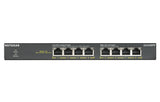 NETGEAR GS308PP Ikke administreret Gigabit Ethernet (10/100/1000) Strøm over Ethernet (PoE) Sort