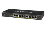 NETGEAR GS308PP Ikke administreret Gigabit Ethernet (10/100/1000) Strøm over Ethernet (PoE) Sort