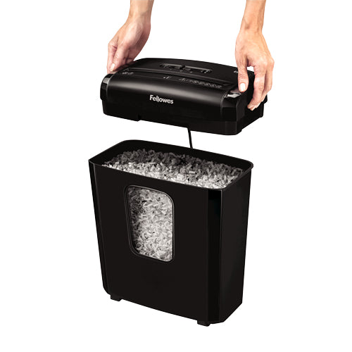 Fellowes Powershred 6M papirmakulator Mikromakulering Sort