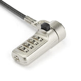 StarTech.com LTLOCKNBL kabellås Sort, Sølv 2,043 m