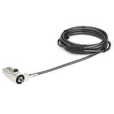 StarTech.com LTLOCKNBL kabellås Sort, Sølv 2,043 m