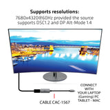 CLUB3D CAC-1567 USB grafisk adapter 7680 x 4320 pixel Sort, Sølv