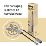 CLUB3D CAC-1567 USB grafisk adapter 7680 x 4320 pixel Sort, Sølv