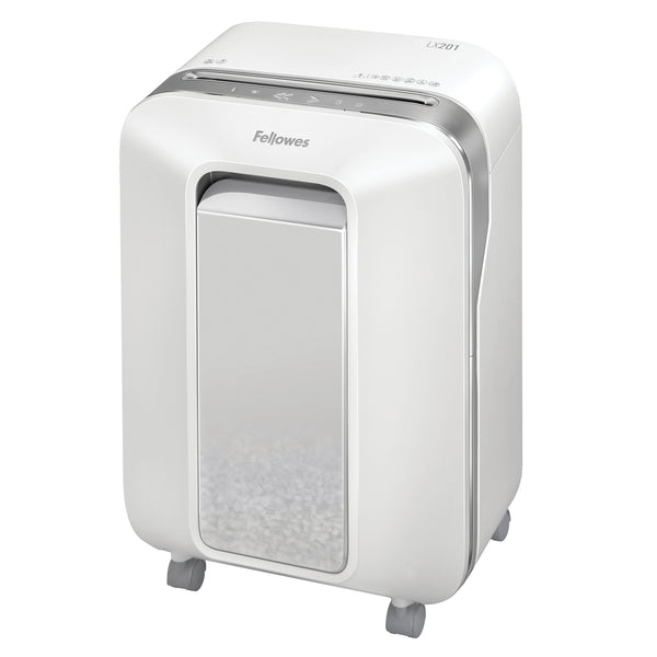 Fellowes Powershred LX201 papirmakulator Mikromakulering 23 cm Hvid