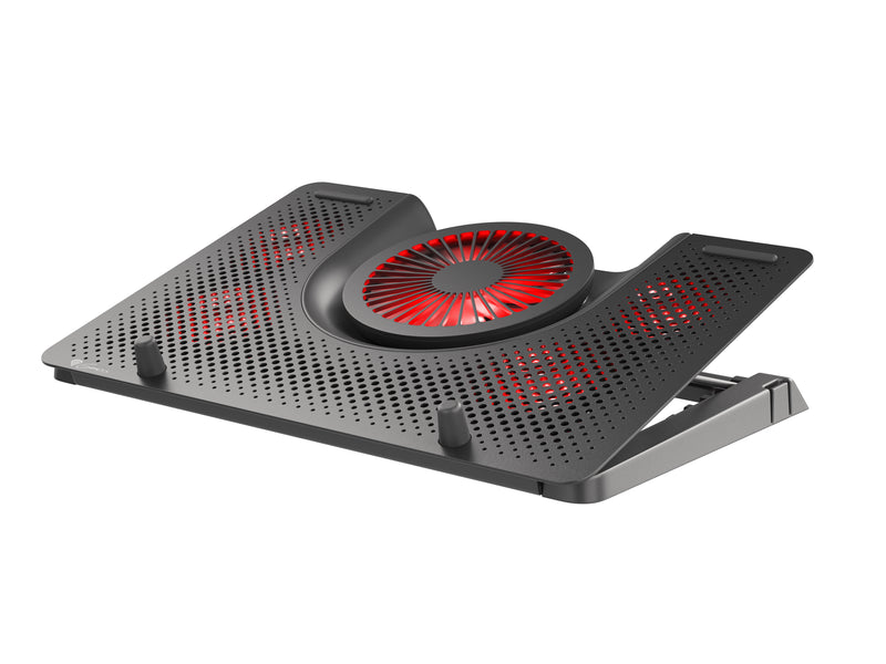 GENESIS Oxid 550 køling til laptop 43,9 cm (17.3") 2800 rpm Sort