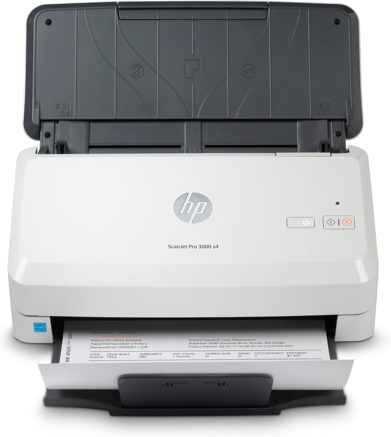 HP Scanjet Pro 3000 s4 Skanner med papir-tilførsel 600 x 600 dpi A4 Sort, Hvid