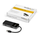 StarTech.com USB32HDVGA USB grafisk adapter 3840 x 2160 pixel Sort, Sølv