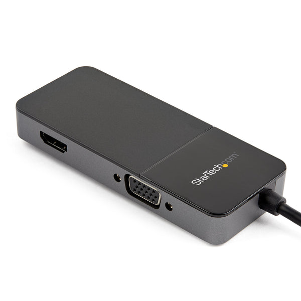 StarTech.com USB32HDVGA USB grafisk adapter 3840 x 2160 pixel Sort, Sølv