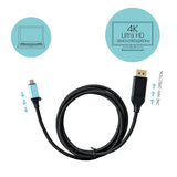 i-tec C31CBLDP60HZ2M videokabel adapter 2 m USB Type-C DisplayPort Sort