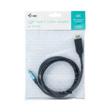 i-tec C31CBLHDMI60HZ2M videokabel adapter 2 m USB Type-C HDMI Sort
