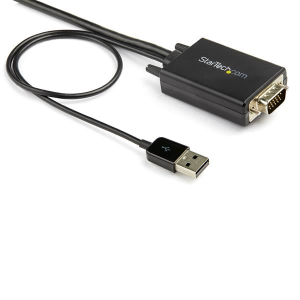StarTech.com VGA2HDMM2M videokabel adapter 2 m USB Type-A + VGA (D-Sub) HDMI Type A (Standard) Sort