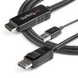 StarTech.com HD2DPMM2M videokabel adapter 2 m HDMI Type A (Standard) DisplayPort Sort