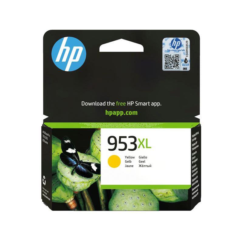HP 953XL High Yield Yellow Original Ink Cartridge blækpatron 1 stk Højt (XL) udbytte