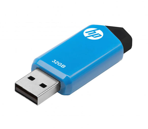 HP v150w USB-nøgle 32 GB USB Type-A 2.0 Sort, Blå