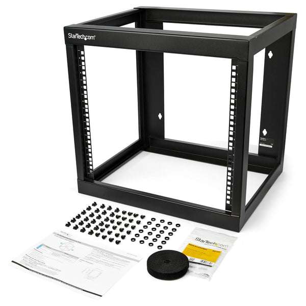 StarTech.com RK919WALLO stativ 9U Vægmonteret stativ Sort