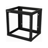 StarTech.com RK919WALLO stativ 9U Vægmonteret stativ Sort