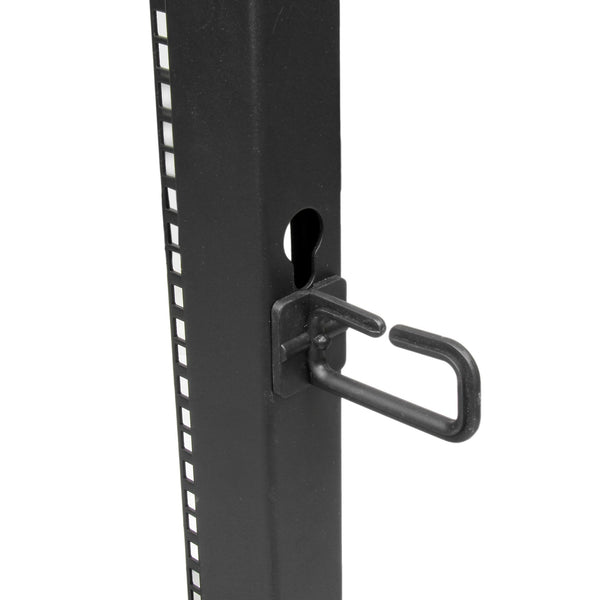 StarTech.com 4POSTRACK15U stativ 15U Fritstående reol Sort