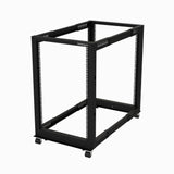 StarTech.com 4POSTRACK18U stativ 18U Fritstående reol Sort
