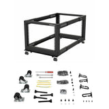 StarTech.com 4POSTRACK8U stativ 8U Fritstående reol Sort