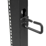 StarTech.com 4POSTRACK8U stativ 8U Fritstående reol Sort