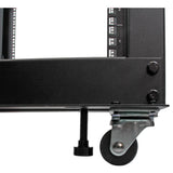 StarTech.com 4POSTRACK8U stativ 8U Fritstående reol Sort