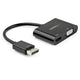 StarTech.com DP2VGAHD20 videokabel adapter DisplayPort HDMI + VGA (D-Sub) Sort