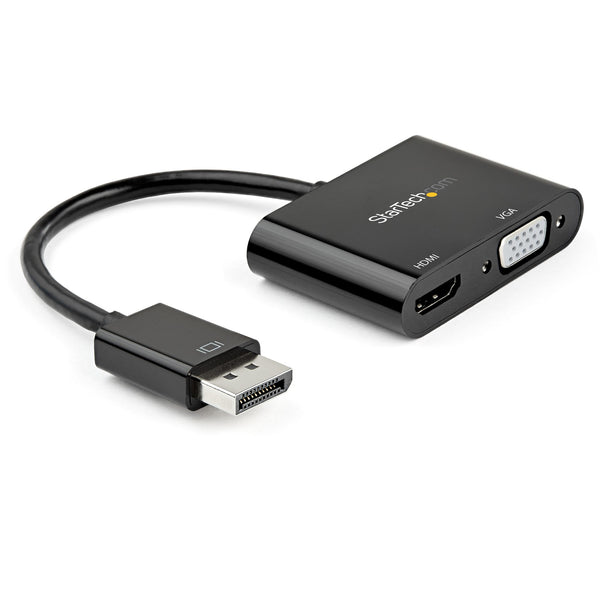 StarTech.com DP2VGAHD20 videokabel adapter DisplayPort HDMI + VGA (D-Sub) Sort