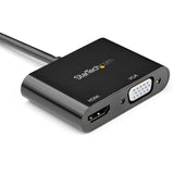 StarTech.com DP2VGAHD20 videokabel adapter DisplayPort HDMI + VGA (D-Sub) Sort