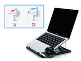 Conceptronic ERGO Laptop Cooling Stand Laptop stativ Sort 39,6 cm (15.6")
