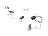 LevelOne POS-1002 netværks-splitter Strøm over Ethernet (PoE) Sort
