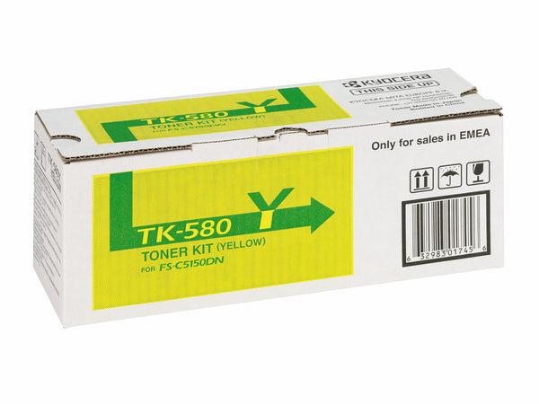 KYOCERA TK-580Y tonerpatron 1 stk Original Gul