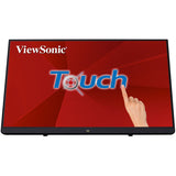 Viewsonic TD2230 computerskærm 54,6 cm (21.5") 1920 x 1080 pixel Fuld HD LCD Berøringsskærm Multibruger Sort