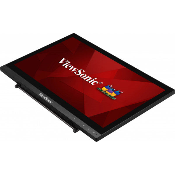 Viewsonic TD1630-3 computerskærm 39,6 cm (15.6") 1366 x 768 pixel HD LCD Berøringsskærm Multibruger Sort