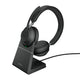 Jabra Evolve2 65 Headset Trådløs Kontor/Callcenter USB Type-A Bluetooth Opladningsstativ Sort
