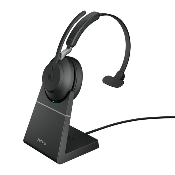 Jabra Evolve2 65 Headset Trådløs Kontor/Callcenter USB Type-A Bluetooth Opladningsstativ Sort