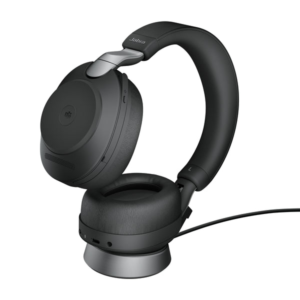 Jabra Evolve2 85 Headset Kabel & trådløs Kontor/Callcenter USB Type-C Bluetooth Sort