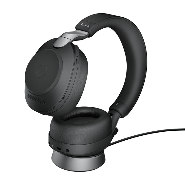 Jabra Evolve2 85 Headset Kabel & trådløs Kontor/Callcenter USB Type-C Bluetooth Sort