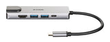 D-Link DUB-M520 dockingstation Ledningsført Thunderbolt 3 Aluminium