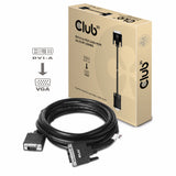 CLUB3D DVI-A TO VGA CABLE M/M 3m/ 9.8ft 28 AWG Sort
