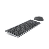 DELL KM7120W tastatur Mus inkluderet Kontor RF trådløs + Bluetooth QWERTY Nordisk Grå, Titanium