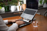 Mousetrapper Laptop Stand Stander til laptop og tablet Sort, Sølv