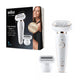 Braun Silk-épil 9 81688635 hårfjerner 40 pincetter Hvid, Guld