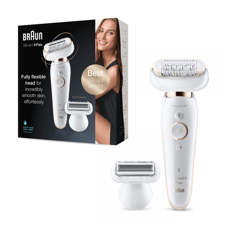 Braun Silk-épil 9 81688635 hårfjerner 40 pincetter Hvid, Guld
