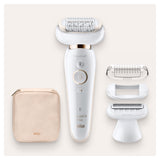 Braun Silk-épil 9 81688635 hårfjerner 40 pincetter Hvid, Guld