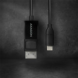 Axagon RVC-DPC videokabel adapter 1,8 m USB Type-C DisplayPort Sort