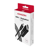 Axagon RVC-DPC videokabel adapter 1,8 m USB Type-C DisplayPort Sort