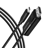 Axagon RVC-DPC videokabel adapter 1,8 m USB Type-C DisplayPort Sort