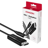 Axagon RVC-DPC videokabel adapter 1,8 m USB Type-C DisplayPort Sort