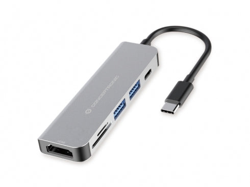 Conceptronic DONN02G dockingstation USB 3.2 Gen 1 (3.1 Gen 1) Type-C Aluminium